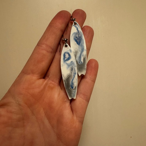 Handmade Surfboard Earrings - Picture 1 of 3